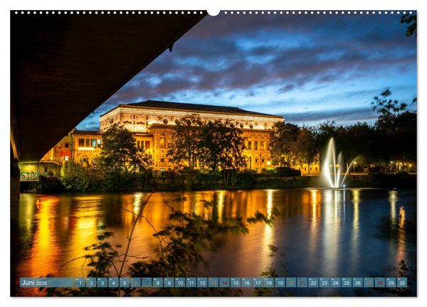 Produktbild: RIVERSIDE BLUES - Abends am Fluss (Wandkalender 2026 DIN A2 quer), CALVENDO Monatskalender
