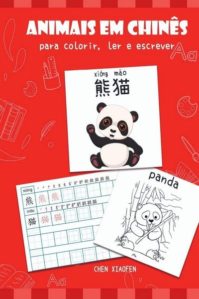 Produktbild: Animais Em Chin&ecirc;s Para Colorir, Ler E Escrever