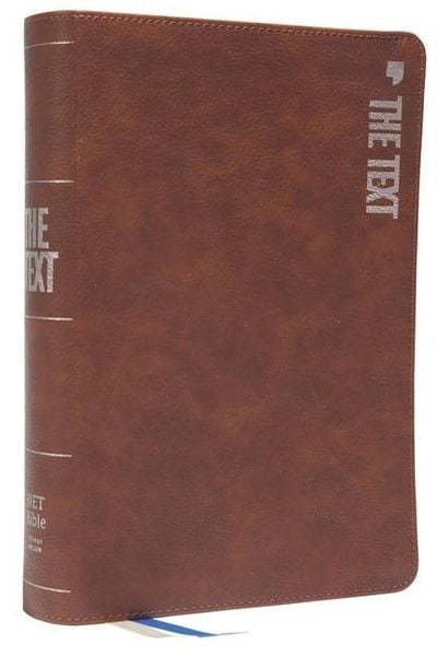 Produktbild: The Text Bible: Uncover the Message Between God, Humanity, and You (Net, Brown Leathersoft, Comfort Print)