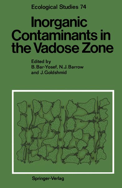 Produktbild: Inorganic Contaminants in the Vadose Zone