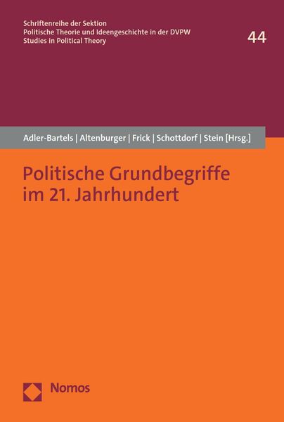 Produktbild: Politische Grundbegriffe im 21. Jahrhundert