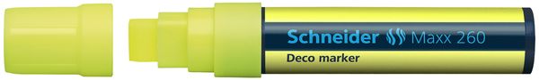 Produktbild: Schneider Kreidemarker Maxx 260, gelb, Blockspitze 5+15mm