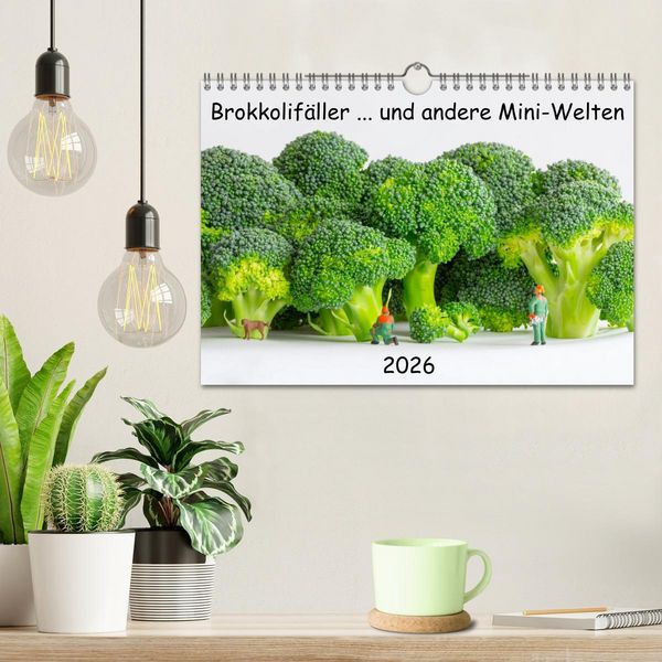 Produktbild: Brokkolif&auml;ller ... und andere Mini-Welten (Wandkalender 2026 DIN A4 quer), CALVENDO Monatskalender