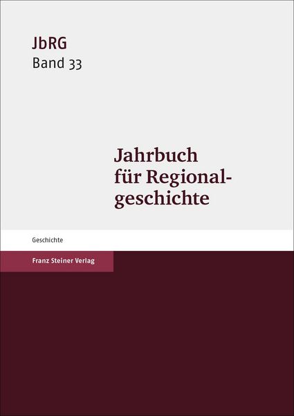 Produktbild: Jahrbuch f&uuml;r Regionalgeschichte 33 (2015)