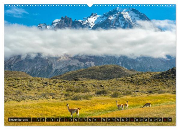 Produktbild: Patagonien und Feuerland (Wandkalender 2026 DIN A2 quer), CALVENDO Monatskalender