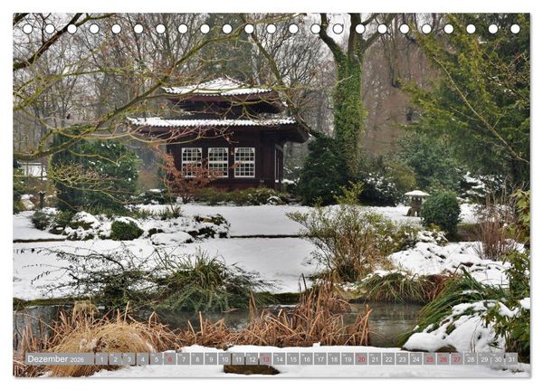 Produktbild: Fern&ouml;stlicher Zauber Japanischer Garten Leverkusen (Tischkalender 2026 DIN A5 quer), CALVENDO Monatskalender