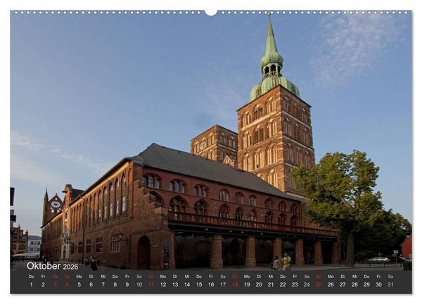 Produktbild: Stralsund. Das Tor zur Insel R&uuml;gen (hochwertiger Premium Wandkalender 2026 DIN A2 quer), Kunstdruck in Hochglanz