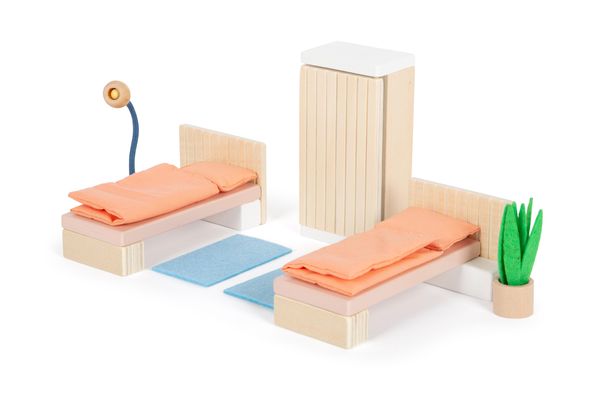Produktbild: Small Foot 12631 - Puppenhausmöbel Schlafzimmer