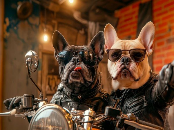 Produktbild: CALVENDO Puzzle Easy Rider auf Pfoten | 1000 Teile Lege-Gr&ouml;&szlig;e 64x48cm Foto-Puzzle f&uuml;r gl&uuml;ckliche Stunden