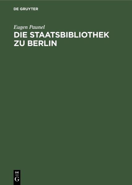 Produktbild: Die Staatsbibliothek zu Berlin