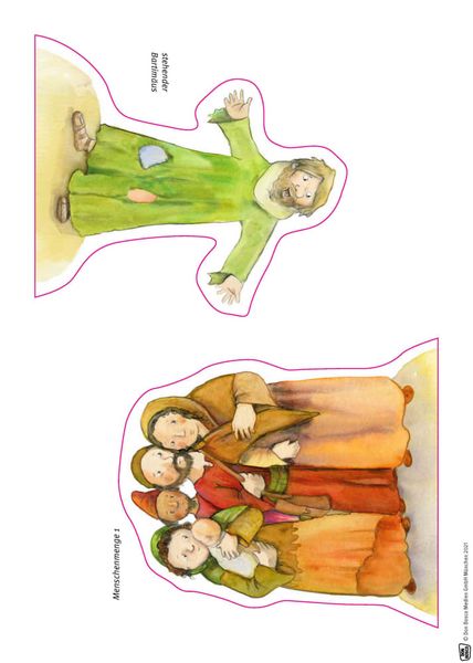 Produktbild: Jesus und Bartim&auml;us. Erz&auml;hlschienen-Figurenset