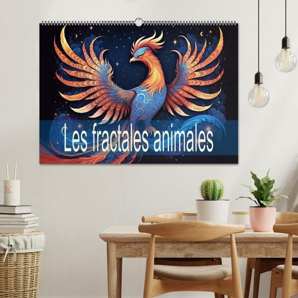 Produktbild: Les fractales animales (Calendrier mural 2026 DIN A2 vertical), CALVENDO calendrier mensuel