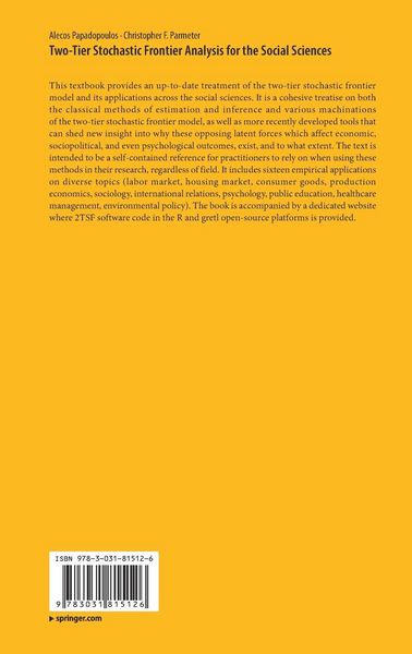 Produktbild: Two-Tier Stochastic Frontier Analysis for the Social Sciences