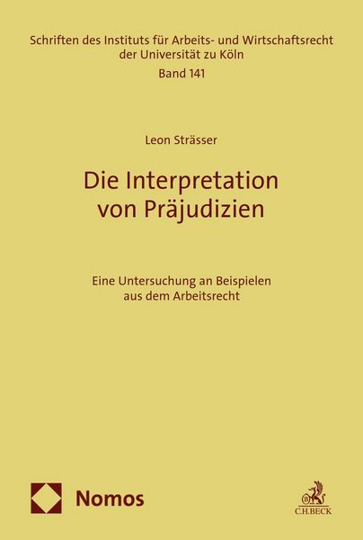 Produktbild: Die Interpretation von Pr&auml;judizien