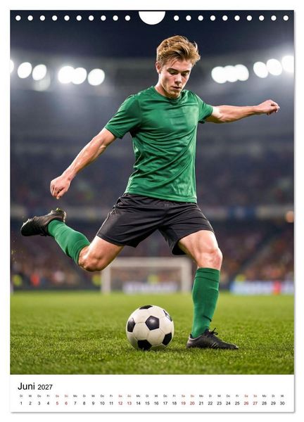 Produktbild: Am Ball - Dynamik des modernen Fu&szlig;balls (Wandkalender 2027 DIN A4 hoch), CALVENDO Monatskalender