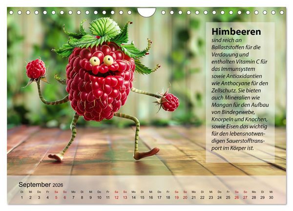 Produktbild: Tanzende Fr&uuml;chtchen (Wandkalender 2026 DIN A4 quer), CALVENDO Monatskalender
