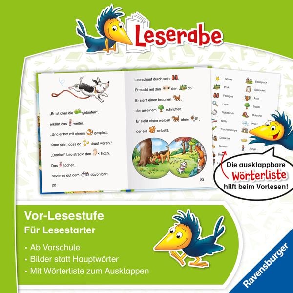 Produktbild: Leserabe Vor-Lesestufe - Die Stadtpark-Detektive