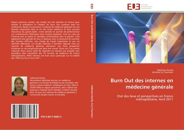 Produktbild: Burn Out des internes en m&eacute;decine g&eacute;n&eacute;rale