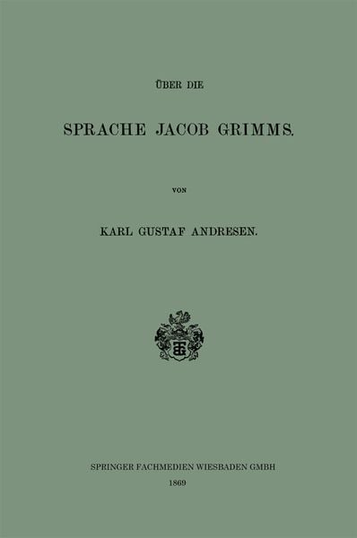 Produktbild: &Uuml;ber die Sprache Jacob Grimms