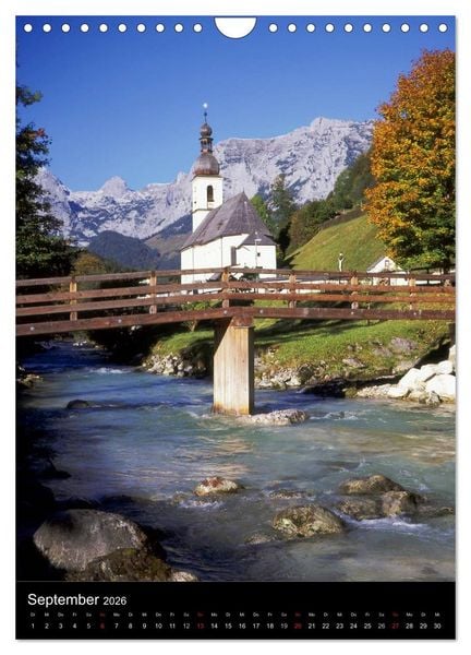 Produktbild: Idyllische Landschaften in Bayern (Wandkalender 2026 DIN A4 hoch), CALVENDO Monatskalender