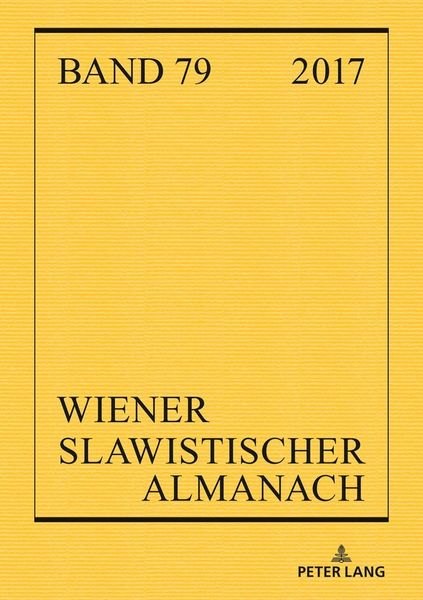 Produktbild: Wiener Slawistischer Almanach Band 79/2017