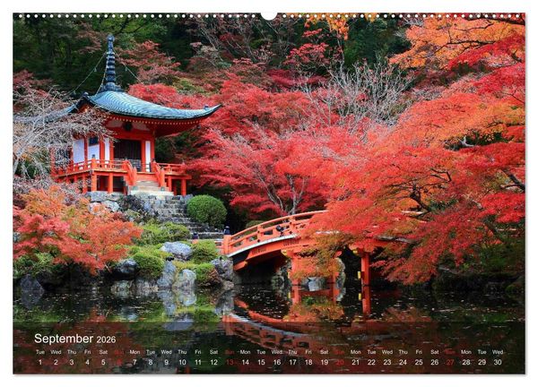 Produktbild: Japan Magic of a great country (High Quality Premium Wall Calendar 2026 DIN A2 landscape),CALVENDO 12 Month Wall Calendar