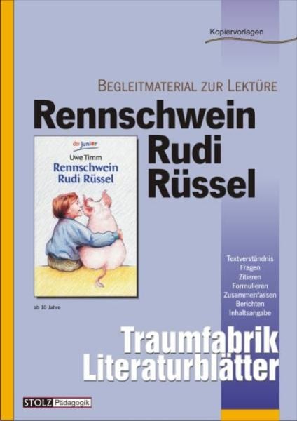 Rennschwein Rudi Rüssel - Literaturblätter, Geheftet von Karin Pfeiffer, Stolz, 978-3-89778-222-8