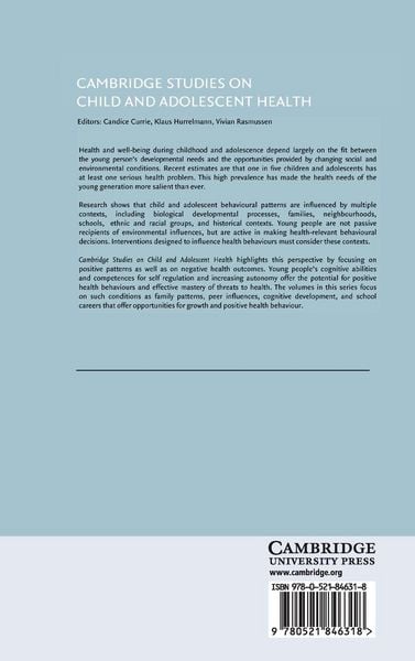Produktbild: Socioemotional Development and Health from Adolescence to Adulthood