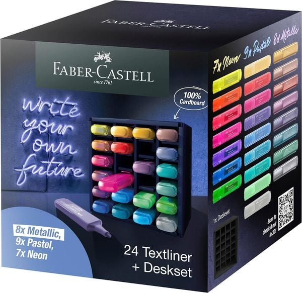 Produktbild: Faber-Castell Textmarker TL 46 24er Tisch-Set