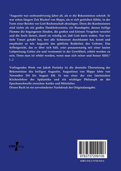 Produktbild: Die Bekenntnisse des heiligen Augustin