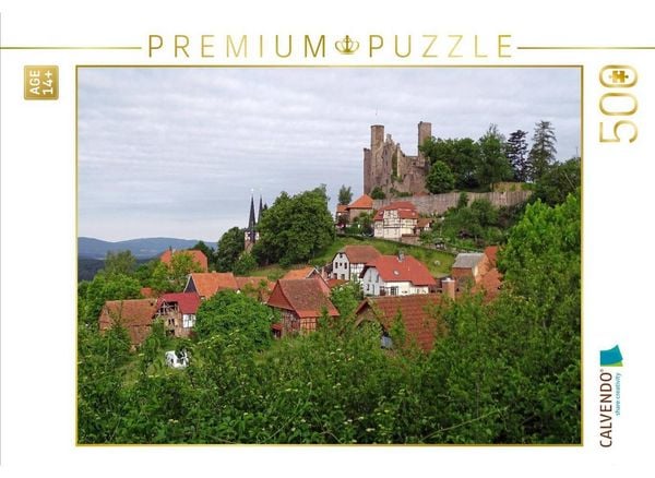 CALVENDO Puzzle Burg Hanstein im Eichsfeld | 500 Teile Lege-Größe 48 × 36 cm Foto-Puzzle für Erwachsene