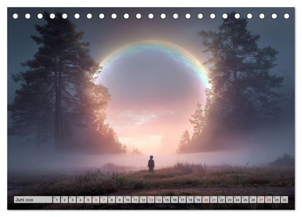 Produktbild: Im Licht der Fantasie (Tischkalender 2026 DIN A5 quer), CALVENDO Monatskalender
