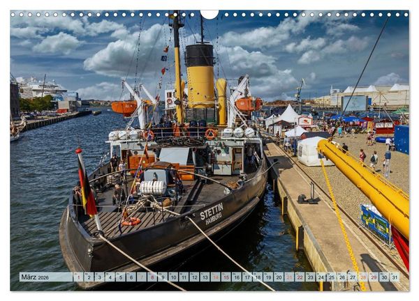 Produktbild: Dampfeisbrecher Stettin - Auf Besuch in der Hansestadt Wismar (Wandkalender 2026 DIN A3 quer), CALVENDO Monatskalender