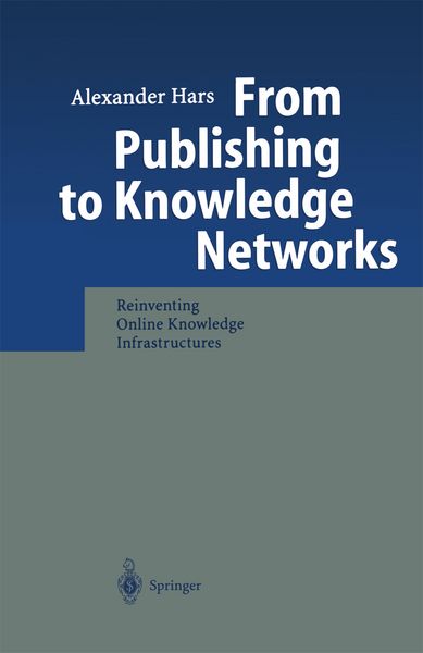 Produktbild: From Publishing to Knowledge Networks