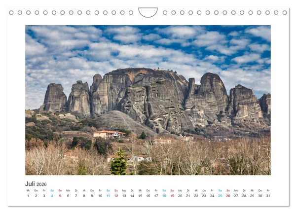 Produktbild: Meteora - Dem Himmel so nah (Wandkalender 2026 DIN A4 quer), CALVENDO Monatskalender