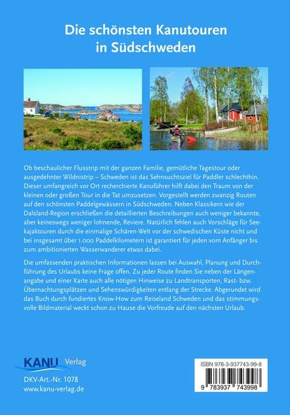 Produktbild: Die schönsten Kanutouren in Südschweden