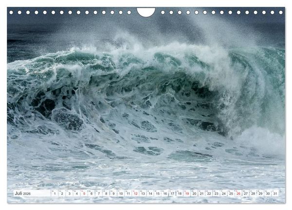 Produktbild: WASSERBERGE - Die Riesenwellen von Nazar&eacute; (Wandkalender 2026 DIN A4 quer), CALVENDO Monatskalender