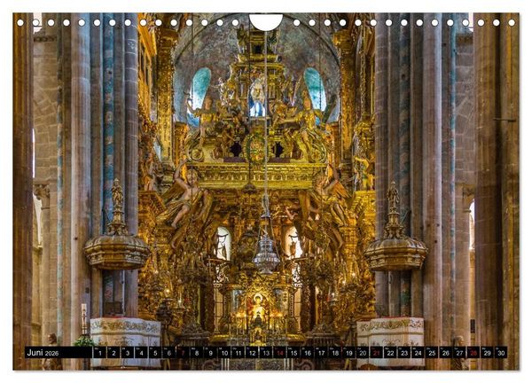 Produktbild: Santiago de Compostela - Ziel einer Pilgerreise (Wandkalender 2026 DIN A4 quer), CALVENDO Monatskalender