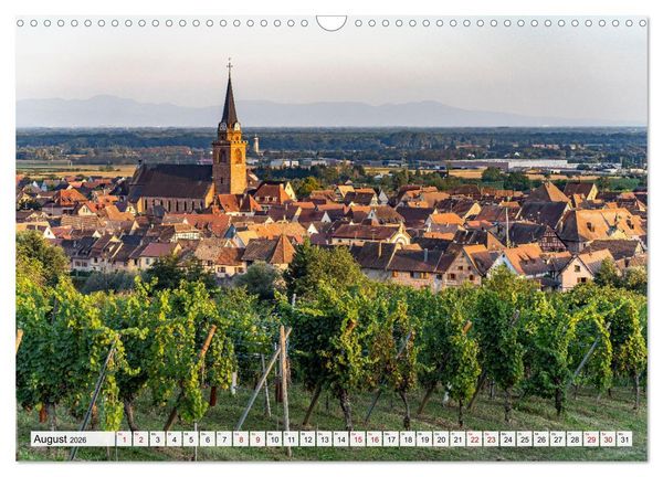 Produktbild: Die Els&auml;sser Weinstra&szlig;e (Wandkalender 2026 DIN A3 quer), CALVENDO Monatskalender