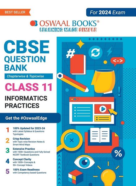 Produktbild: Oswaal CBSE Chapterwise & Topicwise Question Bank Class 11 Informatics Practices Book (For 2023-24 Exam)