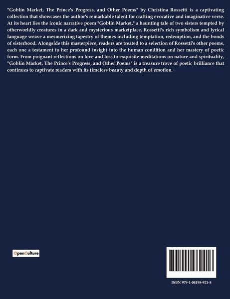 Produktbild: Goblin Market the prince's progress and other poems