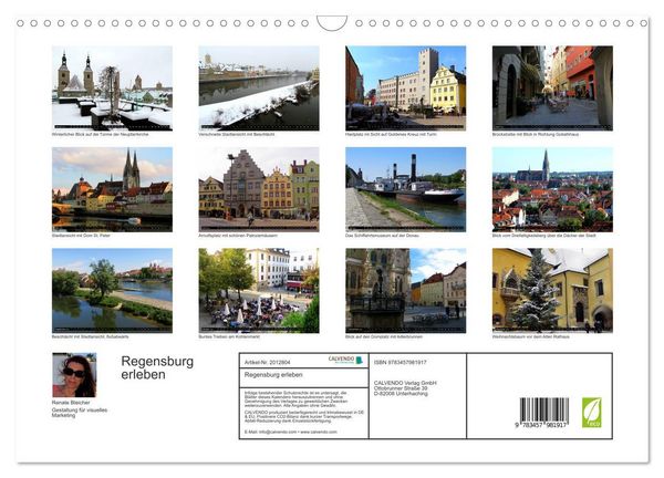 Produktbild: Regensburg erleben (Wandkalender 2026 DIN A3 quer), CALVENDO Monatskalender
