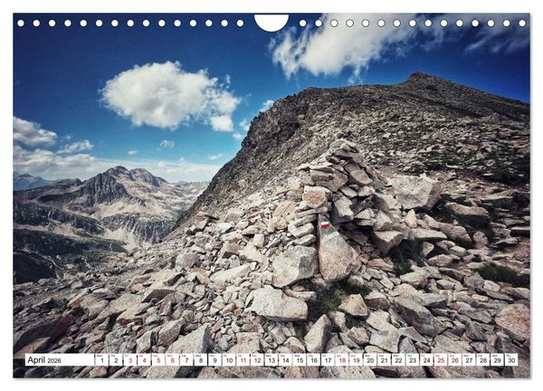 Produktbild: Hiking the GR 10 A long distance trail through the French Pyrenees (Wall Calendar 2026 DIN A4 landscape), CALVENDO 12 Month Wall Calendar