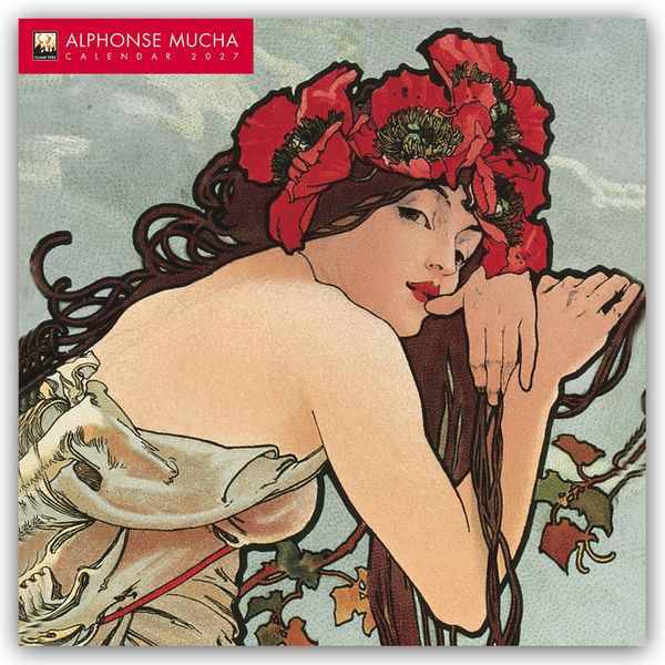 Produktbild: Alphonse Mucha &ndash; Alfons Mucha 2027 &ndash; Original Flame Tree Publishing-Kalender [Kalender]