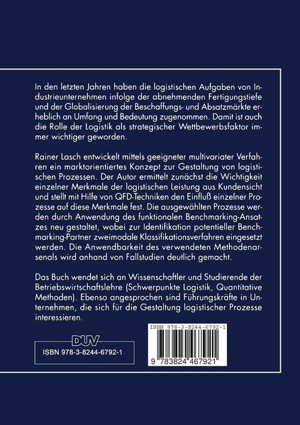Produktbild: Marktorientierte Gestaltung von Logistikprozessen