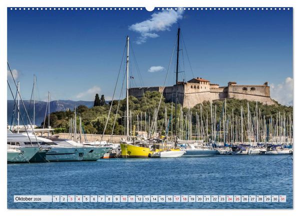 Produktbild: C&Ocirc;TE D&rsquo;AZUR Bezaubernde Orte (Wandkalender 2026 DIN A2 quer), CALVENDO Monatskalender
