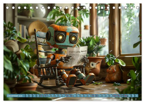 Produktbild: Robots Are Just People Too (Desk Calendar 2026 DIN A5 landscape), CALVENDO 12 Month DeskCalendar