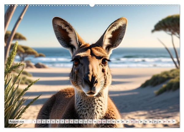 Produktbild: Die Welt der K&auml;ngurus (Wandkalender 2026 DIN A2 quer), CALVENDO Monatskalender