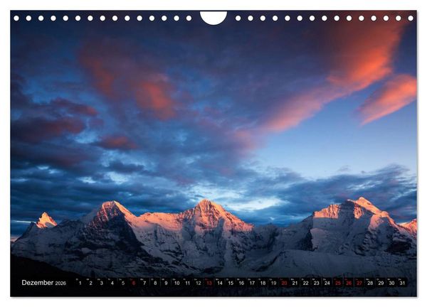 Produktbild: Schweizer Alpen. Natur und Landschaften (Wandkalender 2026 DIN A4 quer), CALVENDO Monatskalender