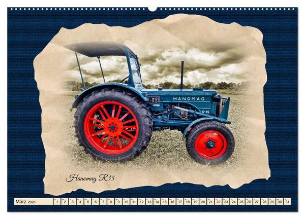 Produktbild: Hanomag Schlepper (hochwertiger Premium Wandkalender 2026 DIN A2 quer), Kunstdruck in Hochglanz